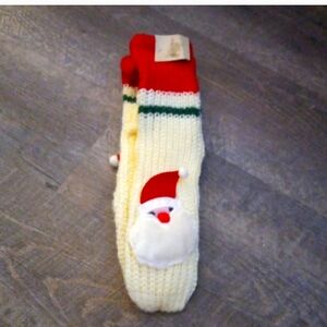 Christmas Santa Bootie Socks size 9-11